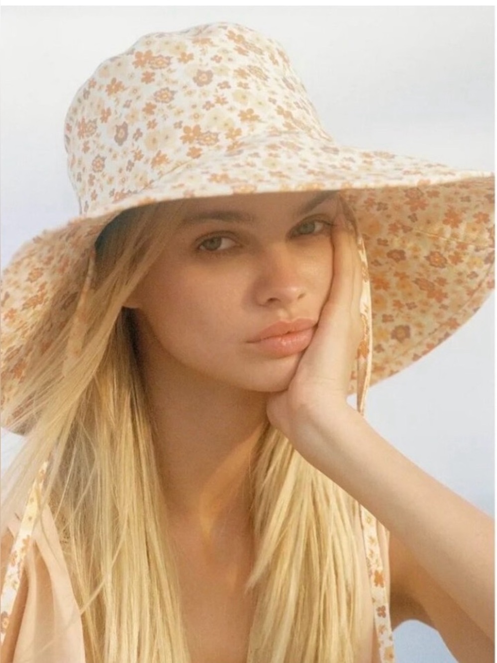 Lack of Color Floral Bucket Hat - Yellow & Orange